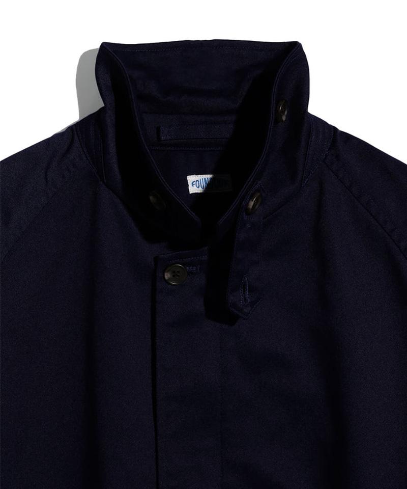 FOUNDOUR/ファウンダ/T/C TWILL ZIP UP BLOUSON ネイビー