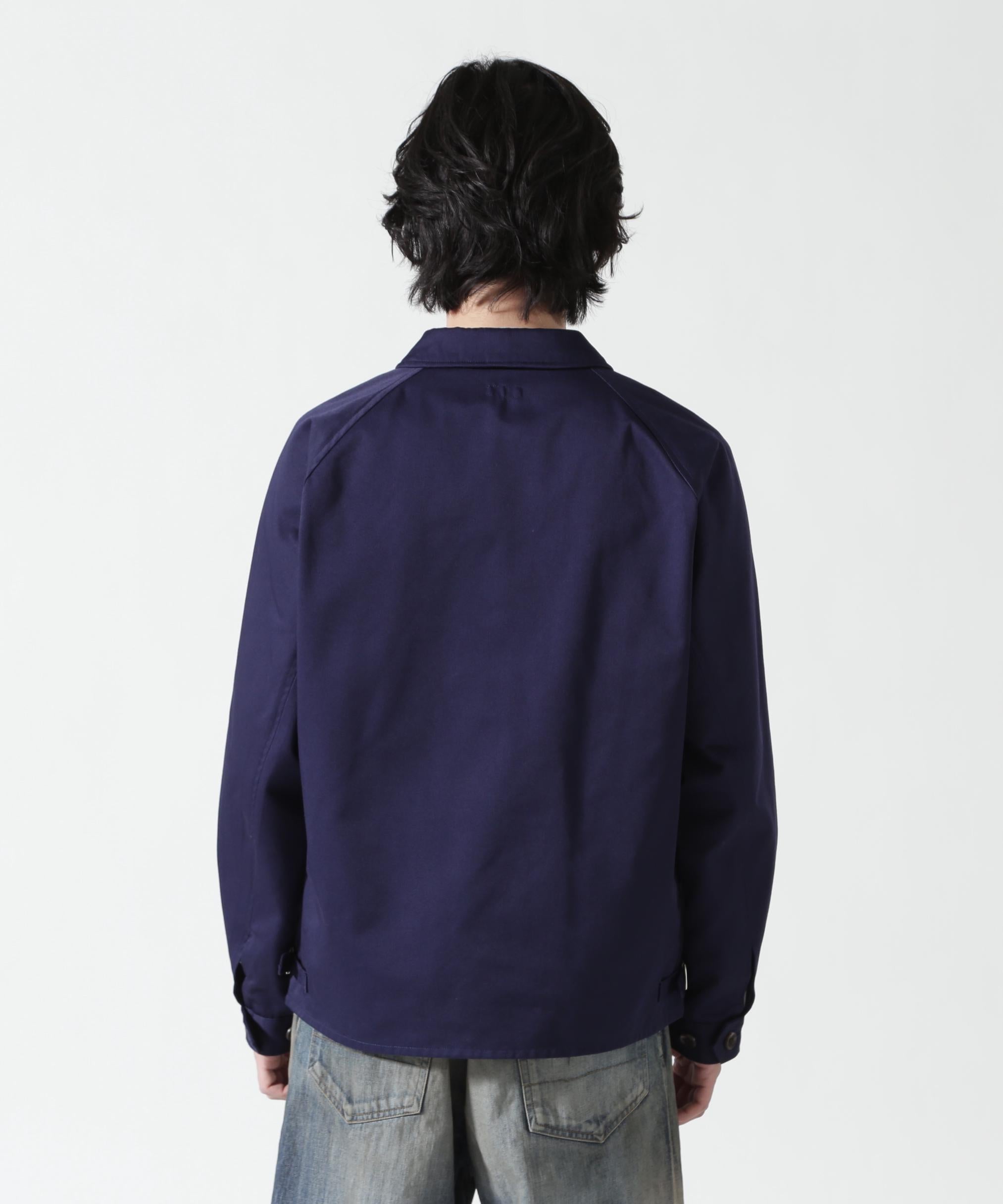 FOUNDOUR/ファウンダ/T/C TWILL ZIP UP BLOUSON ネイビー