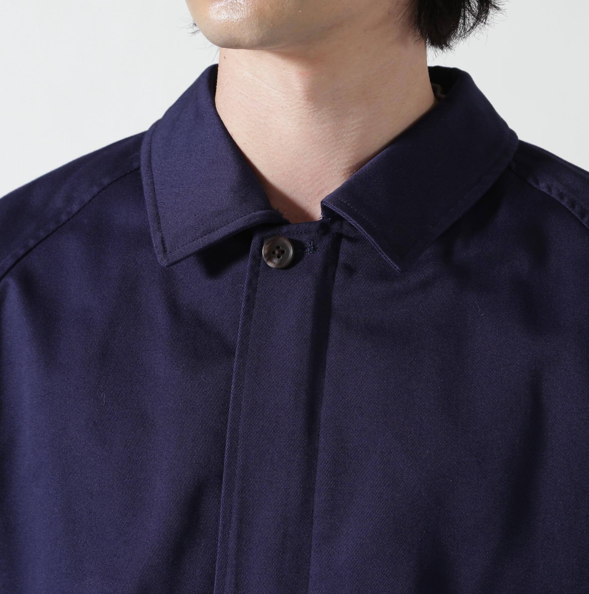 FOUNDOUR/ファウンダ/T/C TWILL ZIP UP BLOUSON ネイビー
