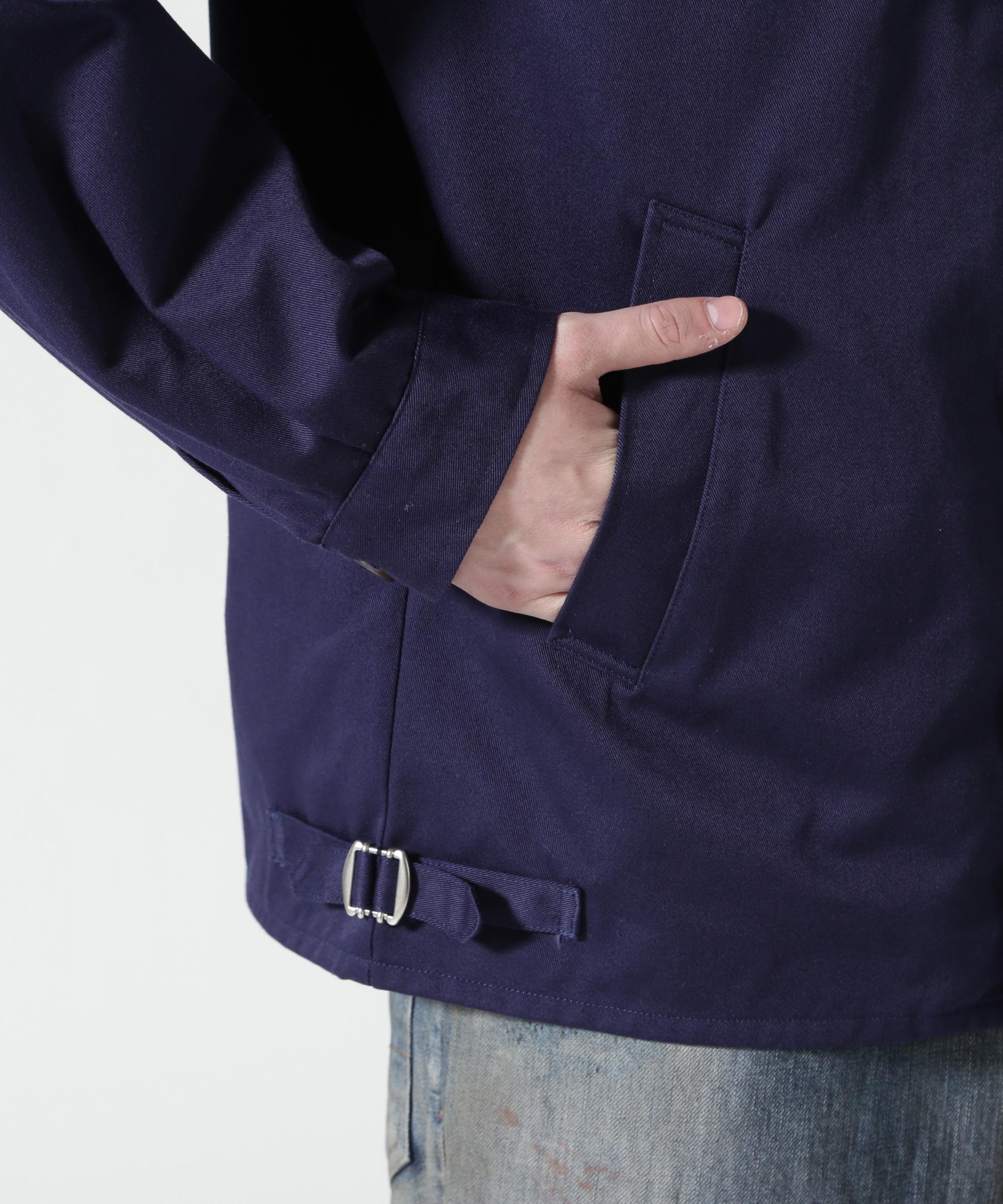 FOUNDOUR/ファウンダ/T/C TWILL ZIP UP BLOUSON ネイビー