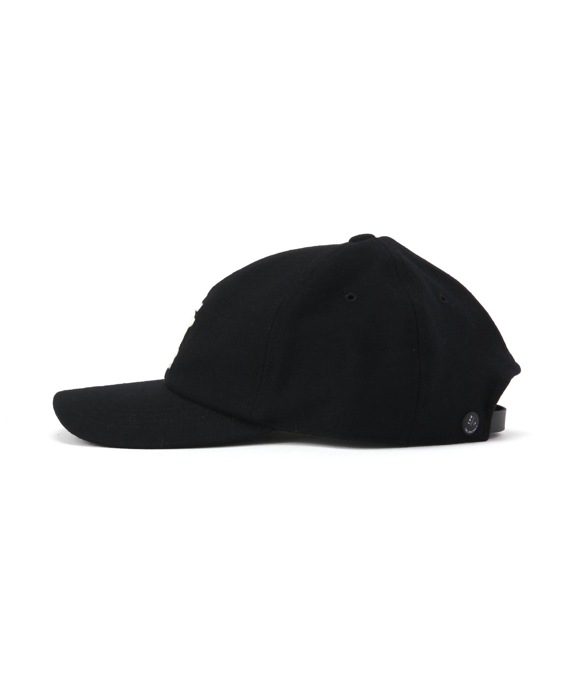 CPH/シーピーエイチ/6 PANEL CAP/WOOL CPH EMB ブラック