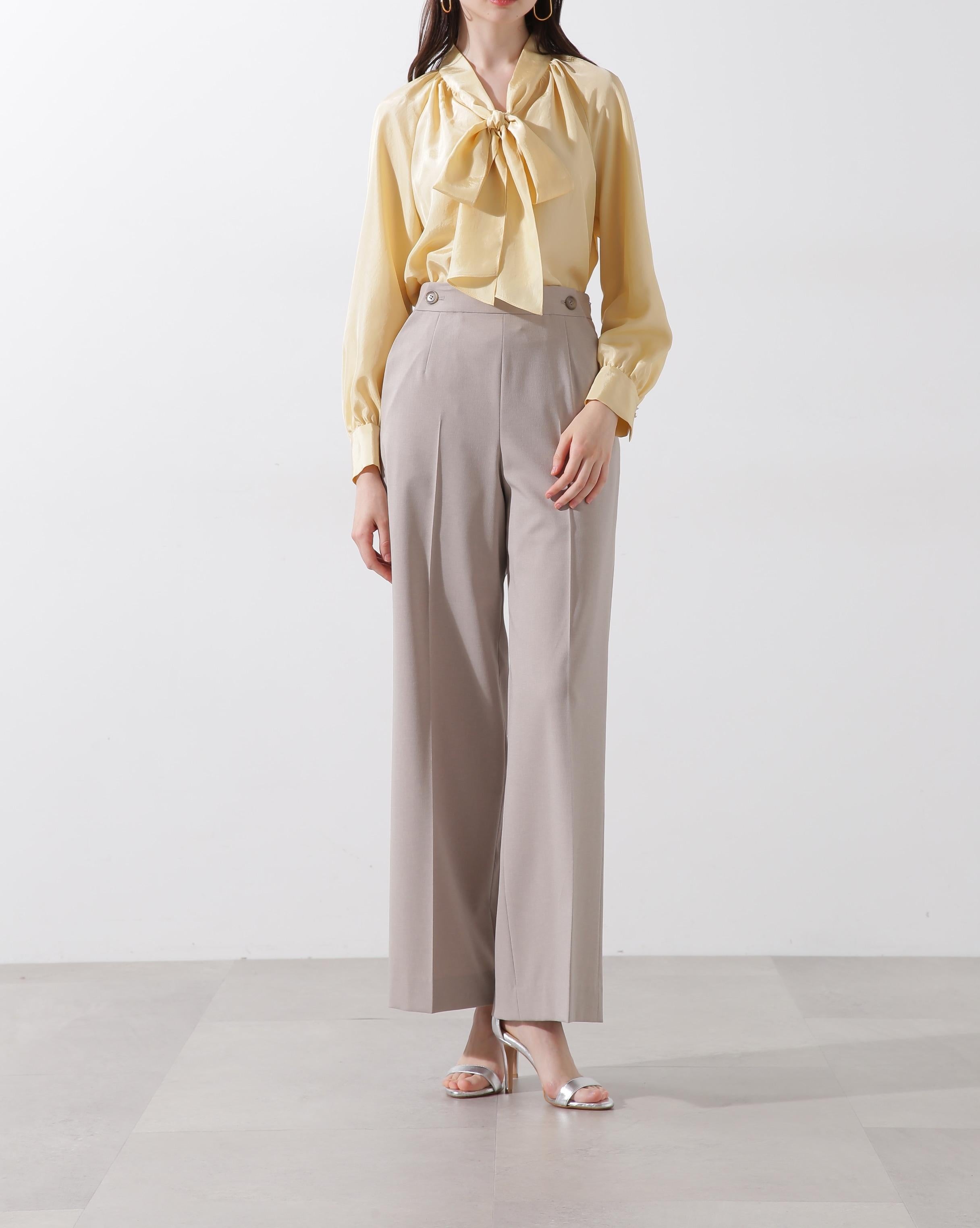 ◆ストライプセットアップパンツ ベージュ