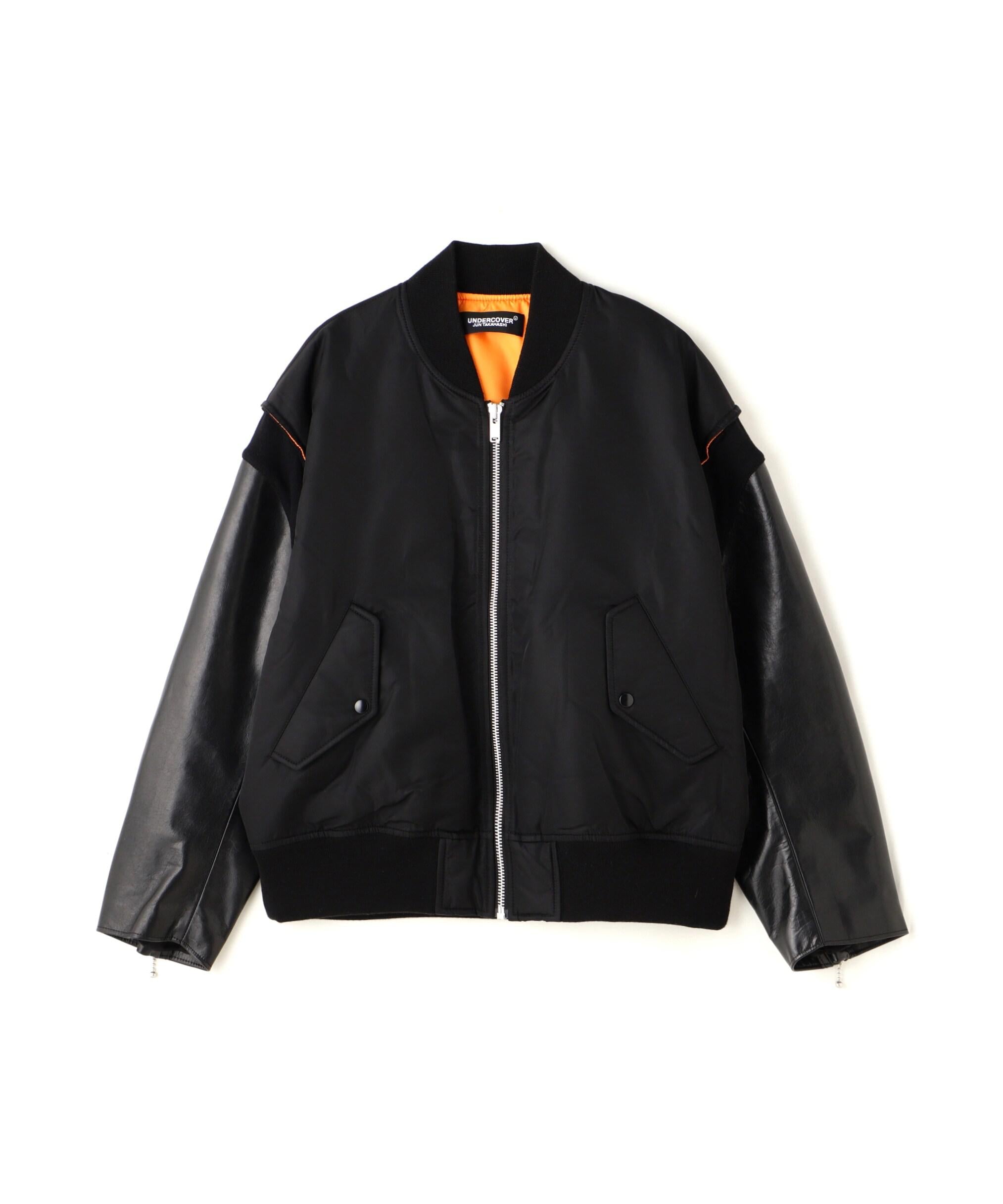 UNDERCOVER/Undercover/Sleeve Leather MA-1/UC2D9205