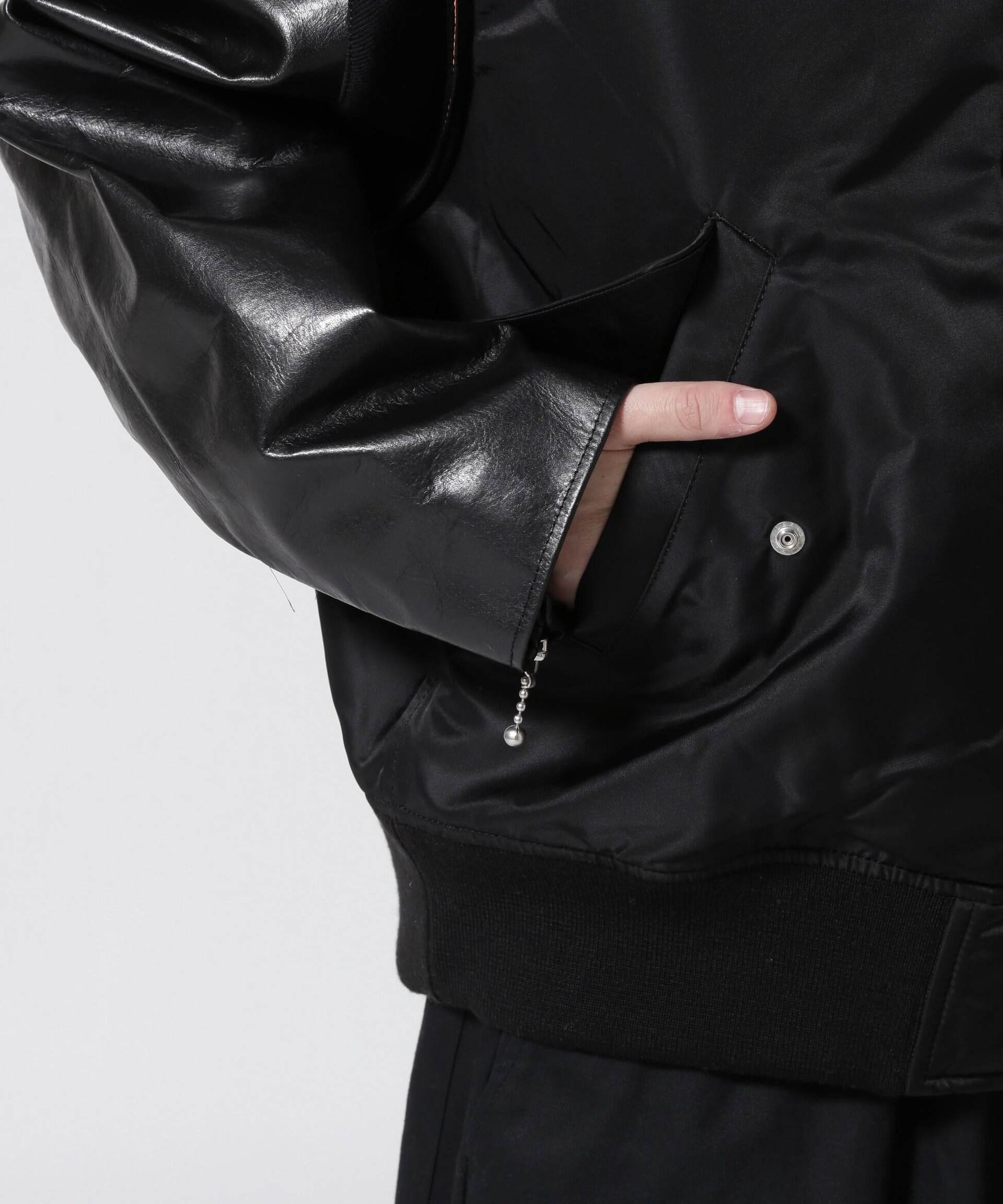 UNDERCOVER/Undercover/Sleeve Leather MA-1/UC2D9205