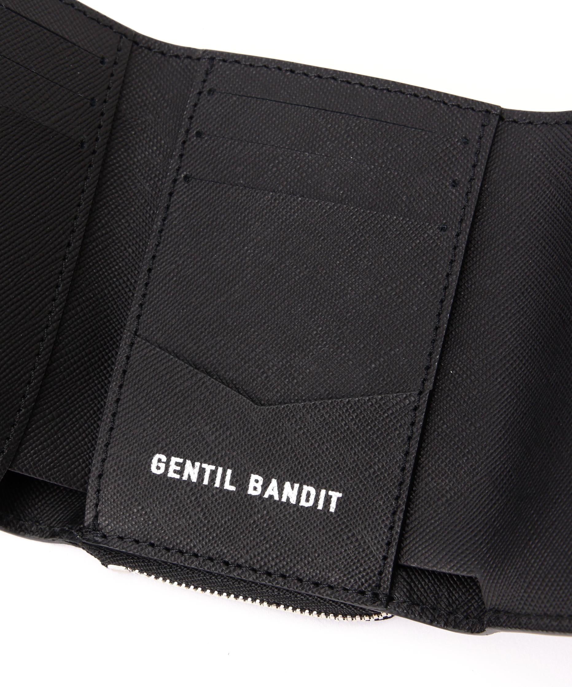 GENTIL BANDIT（ジャンティバンティ)トライフォールドウォレット ブラック