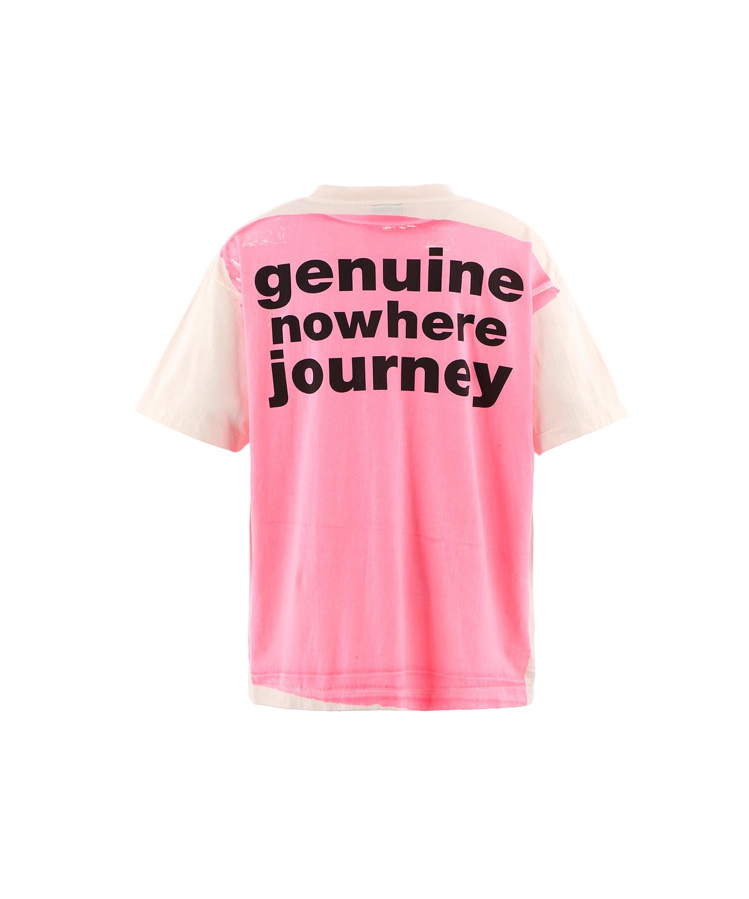SAINT MICHAEL/セントマイケル/RAPE_SS TEE/HANDP>INT/WHITE×PINK ピンク