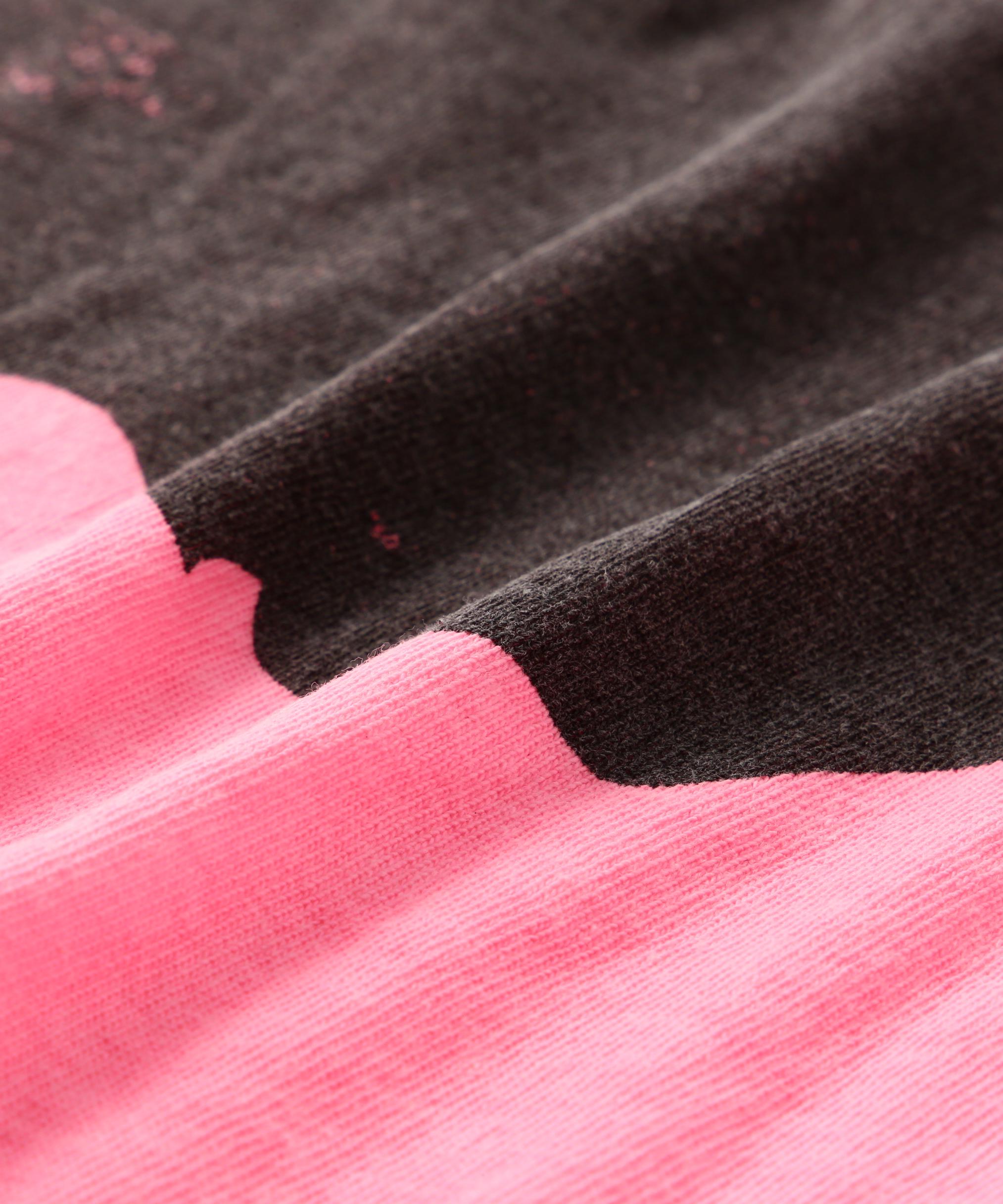 SAINT MICHAEL/セントマイケル/RAPE_SS TEE/HANDP>INT/WHITE×PINK ピンク