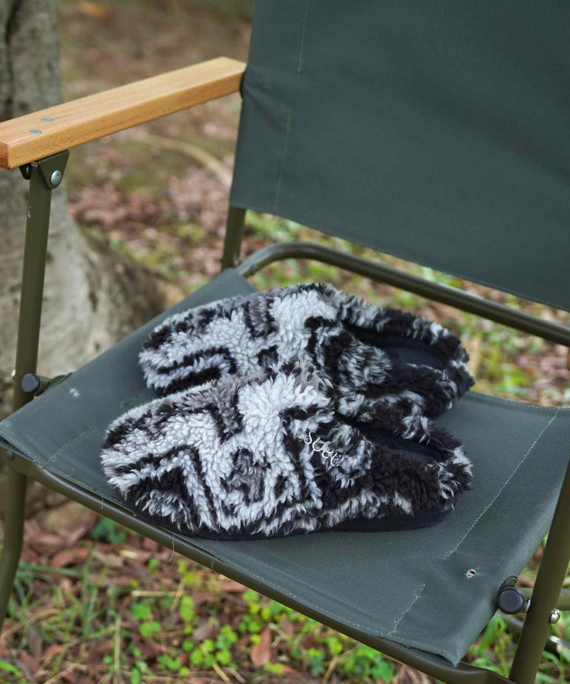 SURU×MANASTASH /スブ×マナスタッシュ/CHIMAYO FLEECE SANDAL ブラック