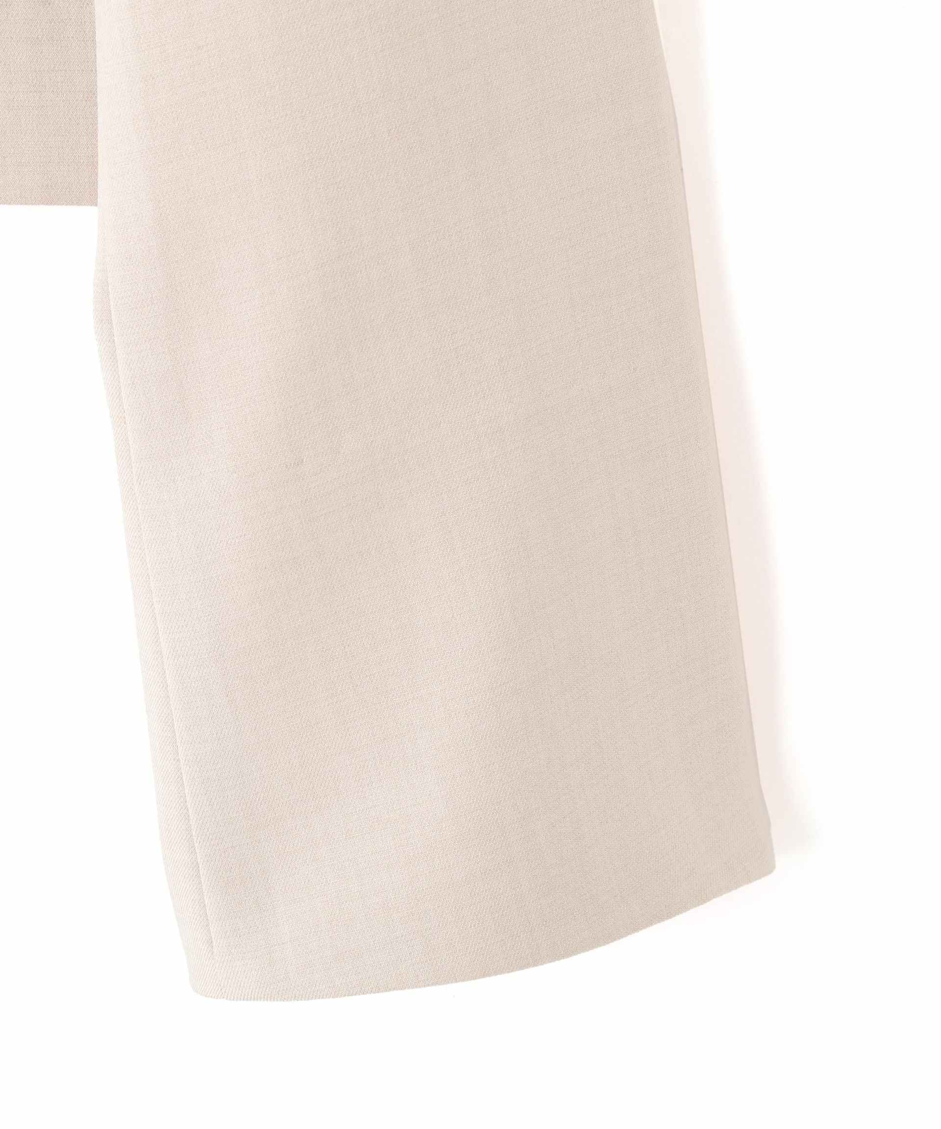 梳毛調合繊ショートジャケット ライトベージュ