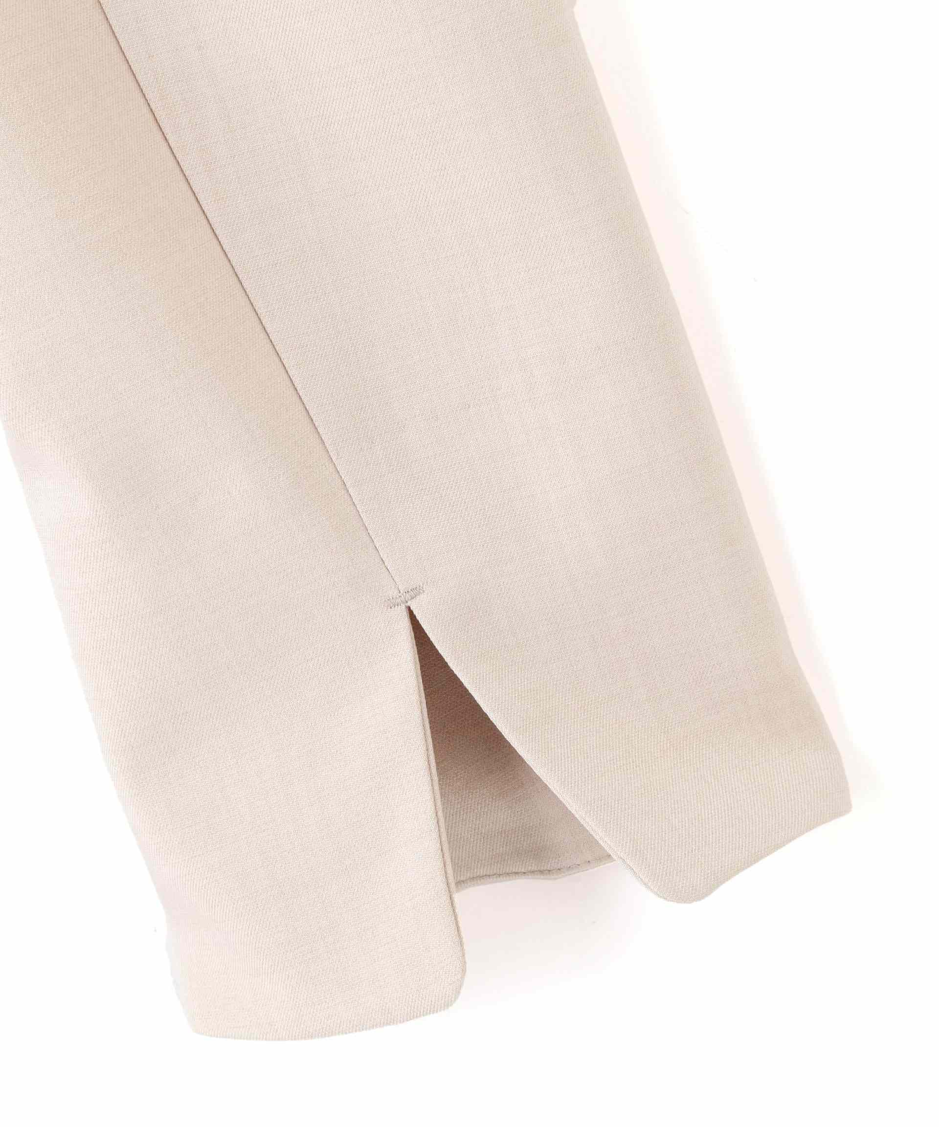 梳毛調合繊ショートジャケット ライトベージュ