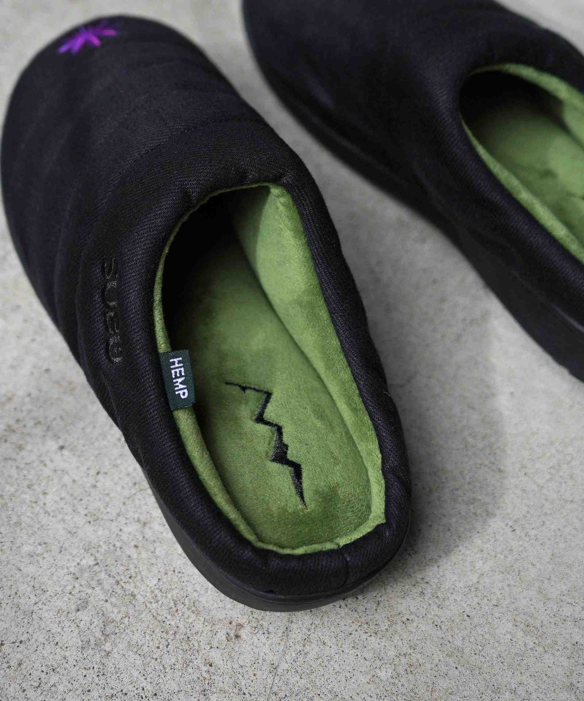 SURU x MANASTASH/HEMP TWILL EMR SANDAL ブラック