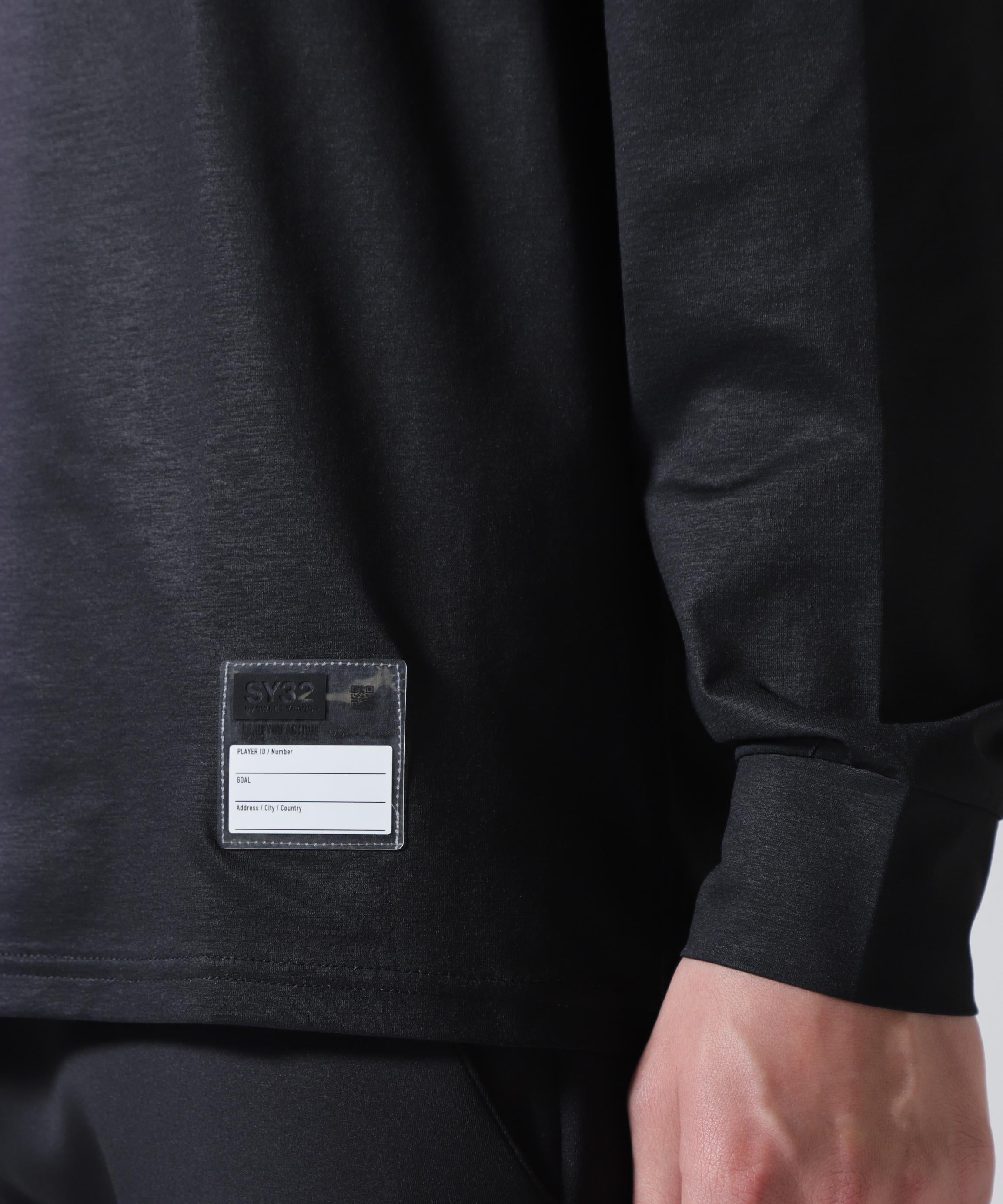 SY32 by SWEET YEARS/エスワイサーティトゥ バイ スィートイヤーズ/GRADATION LOGO L/S TEE ブラック