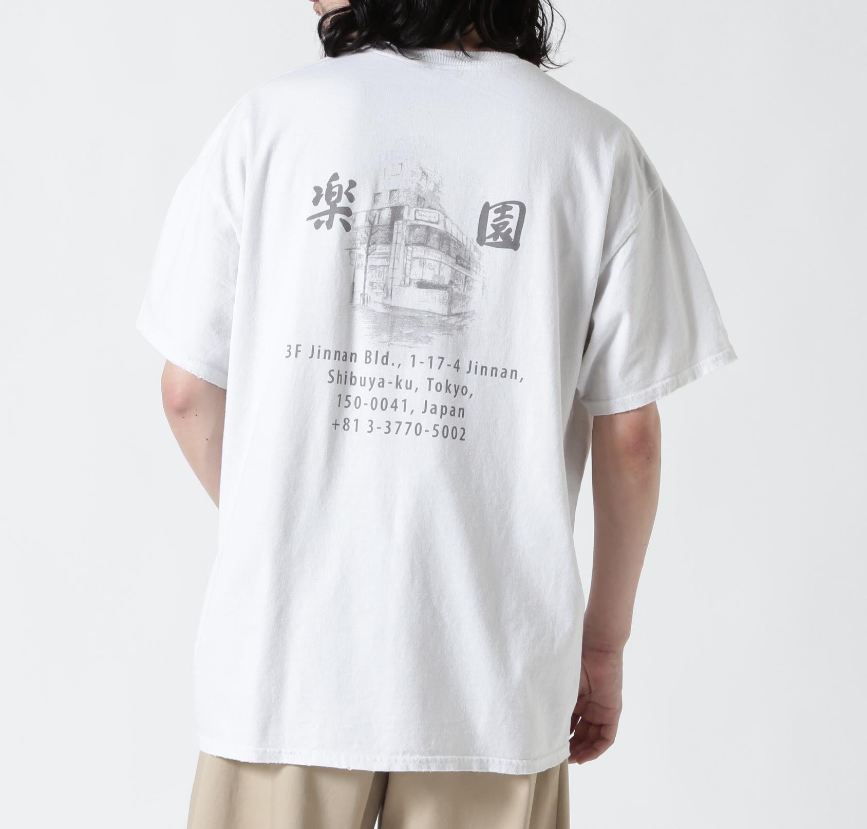 ANCELLM×GA>DEN/アンセルム/別注 SOUVENI> T-SHI>T ”楽園” ホワイト