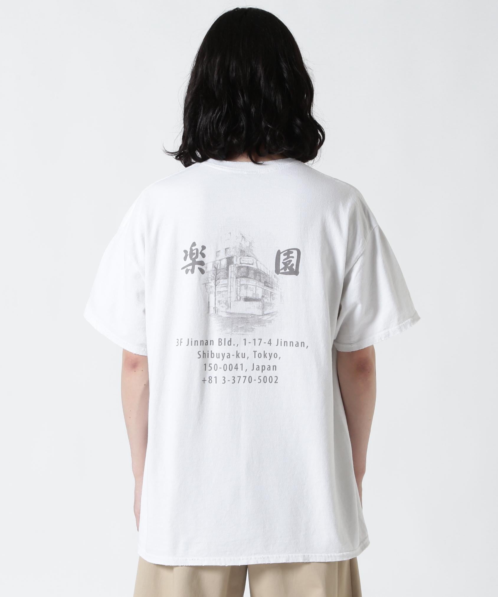 ANCELLM×GA>DEN/アンセルム/別注 SOUVENI> T-SHI>T ”楽園” ホワイト