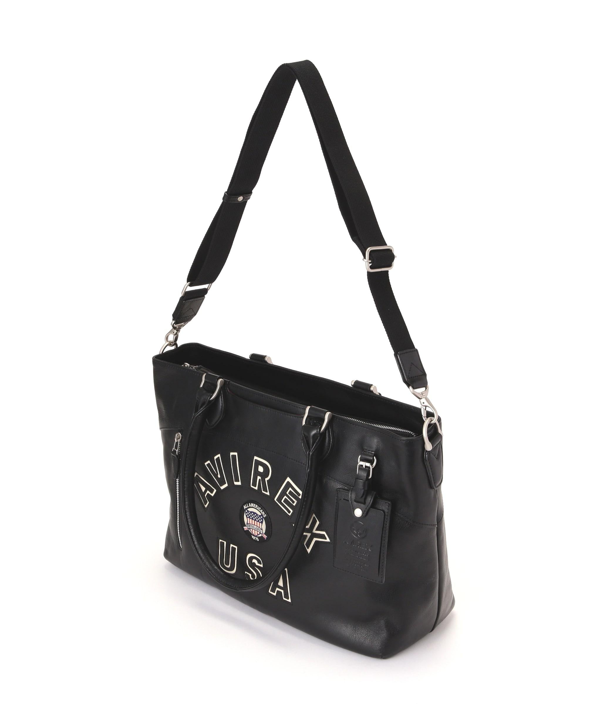 VA>SITY RULTO LIMIT>D EDITION 2WAY TOTE RAG/2ウェイ トートバッグ / AVI>EX  ブラック