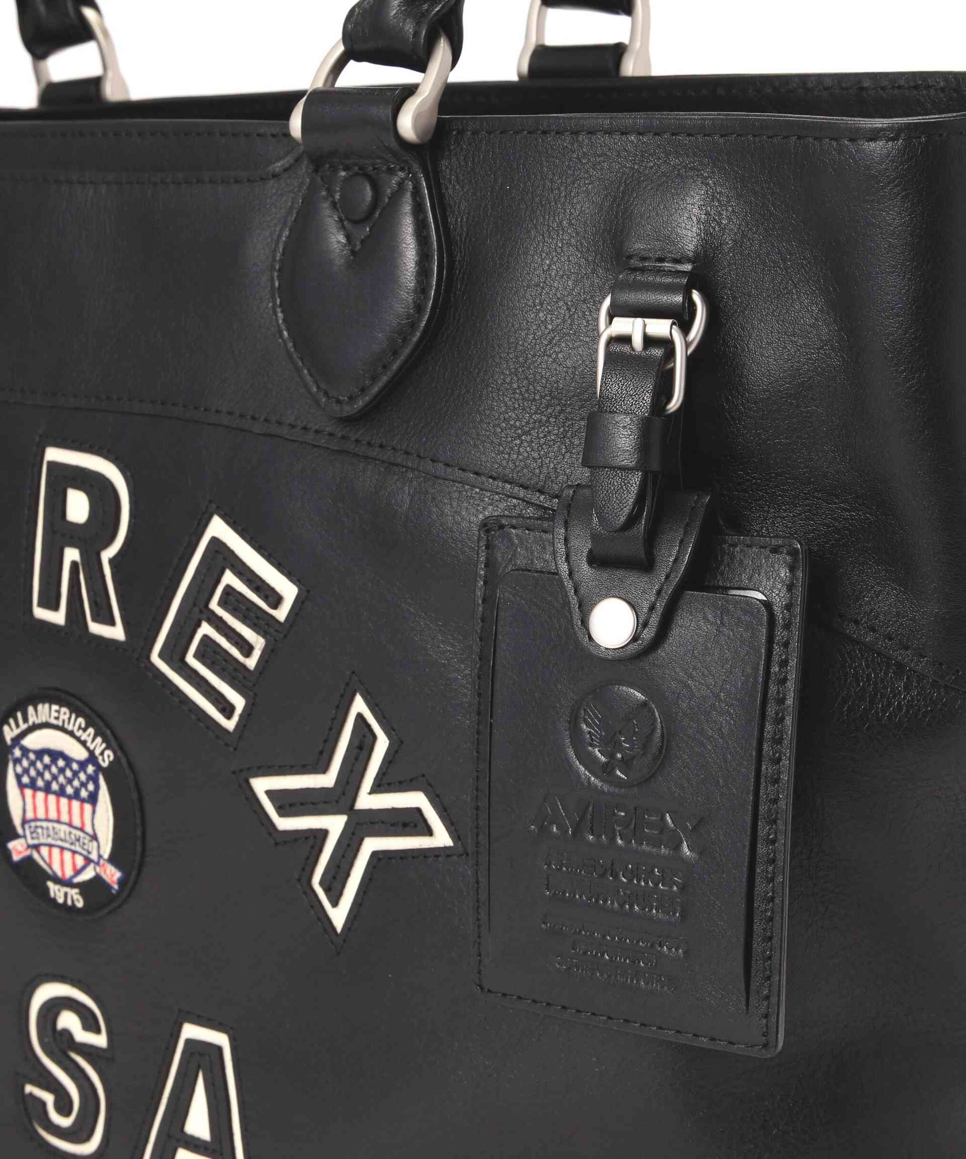 VA>SITY RULTO LIMIT>D EDITION 2WAY TOTE RAG/2ウェイ トートバッグ / AVI>EX  ブラック