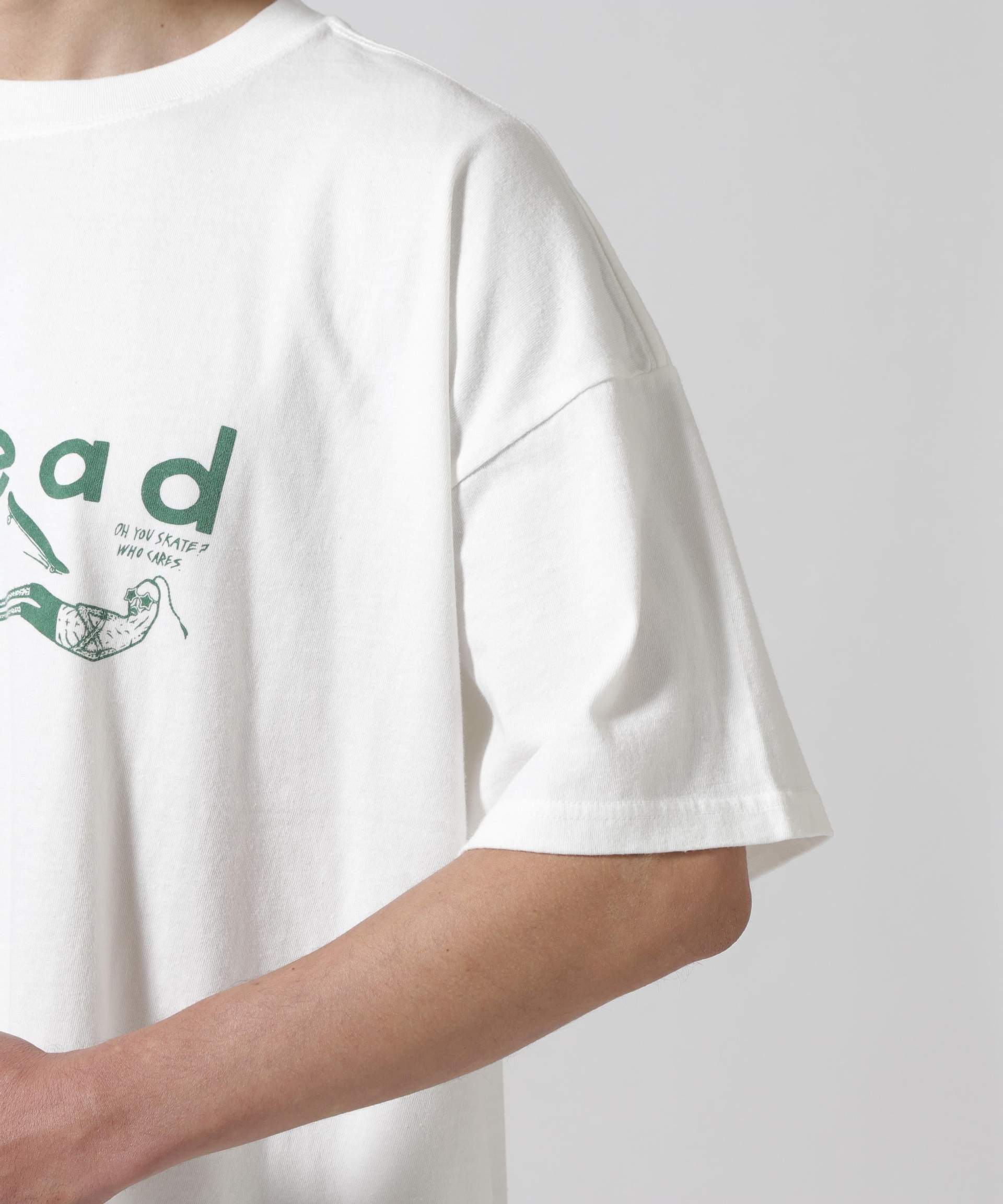 >EMI >ELIEF<レミレリーフ 別注20/-天竺RIGサイズTシャツ（Undead） アイボリー2