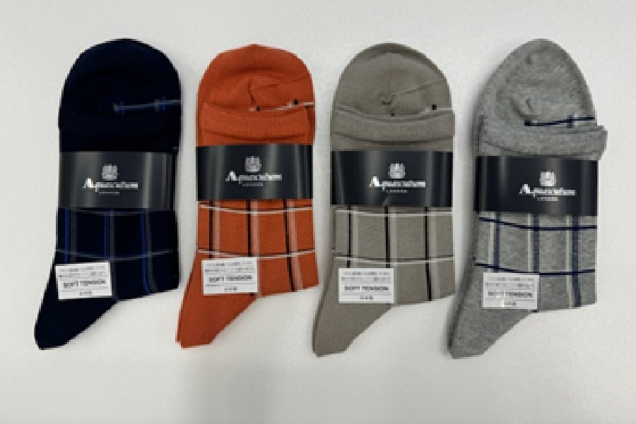 アクアスキュータム Aquascutum AQソフトテンションウィンドーペーンハーフ丈 （グレー） グレー