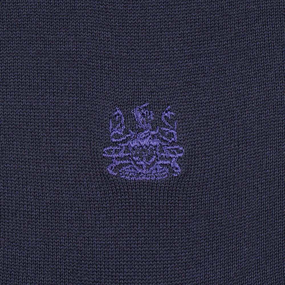 アクアスキュータム Aquascutum AQ平無地刺繍 （ネイビー） ネイビー