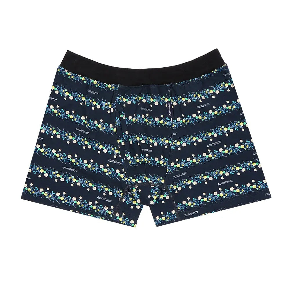 アクアスキュータム Aquascutum AQボクサー/25S/スパンゴム/フラワーボーダー 【返品不可商品】 （イエロー） イエロー