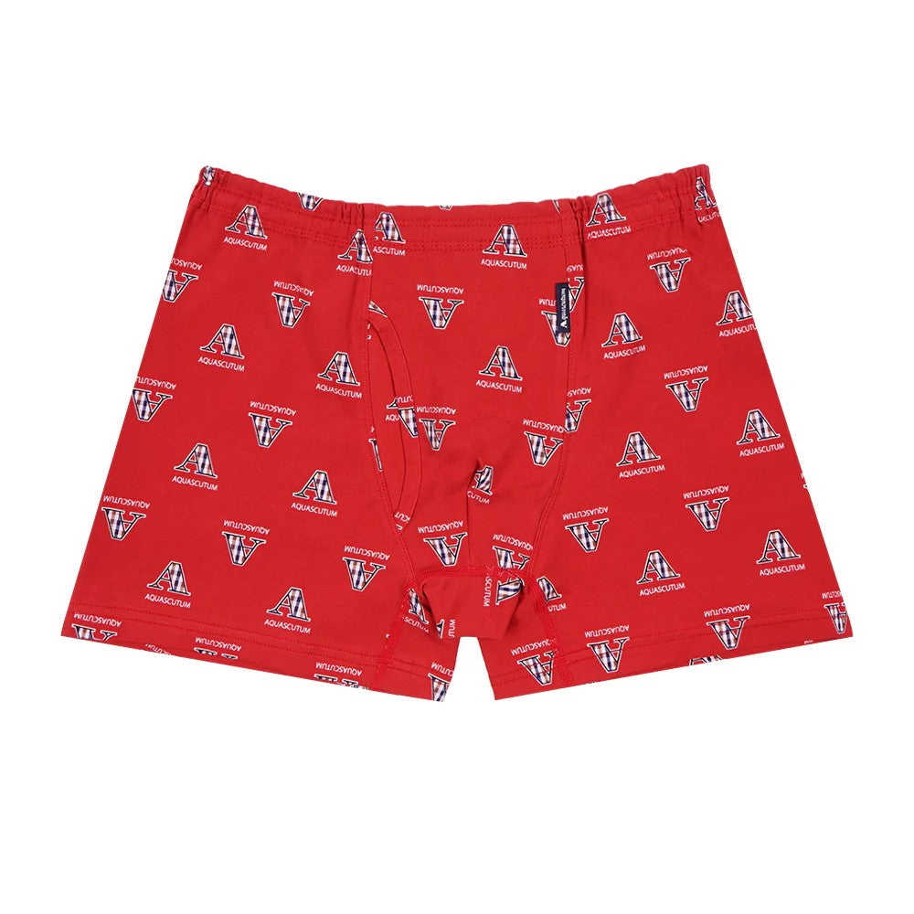 アクアスキュータム Aquascutum AQボクサー/25S/2ホンゴム/Aチェック 【返品不可商品】 （レッド） レッド