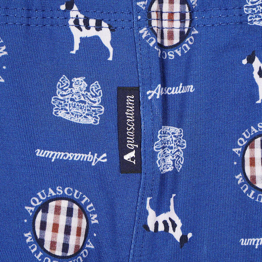 アクアスキュータム Aquascutum AQボクサー/25S/2ホンゴム/AQドッグ 【返品不可商品】 （ブルー） ブルー