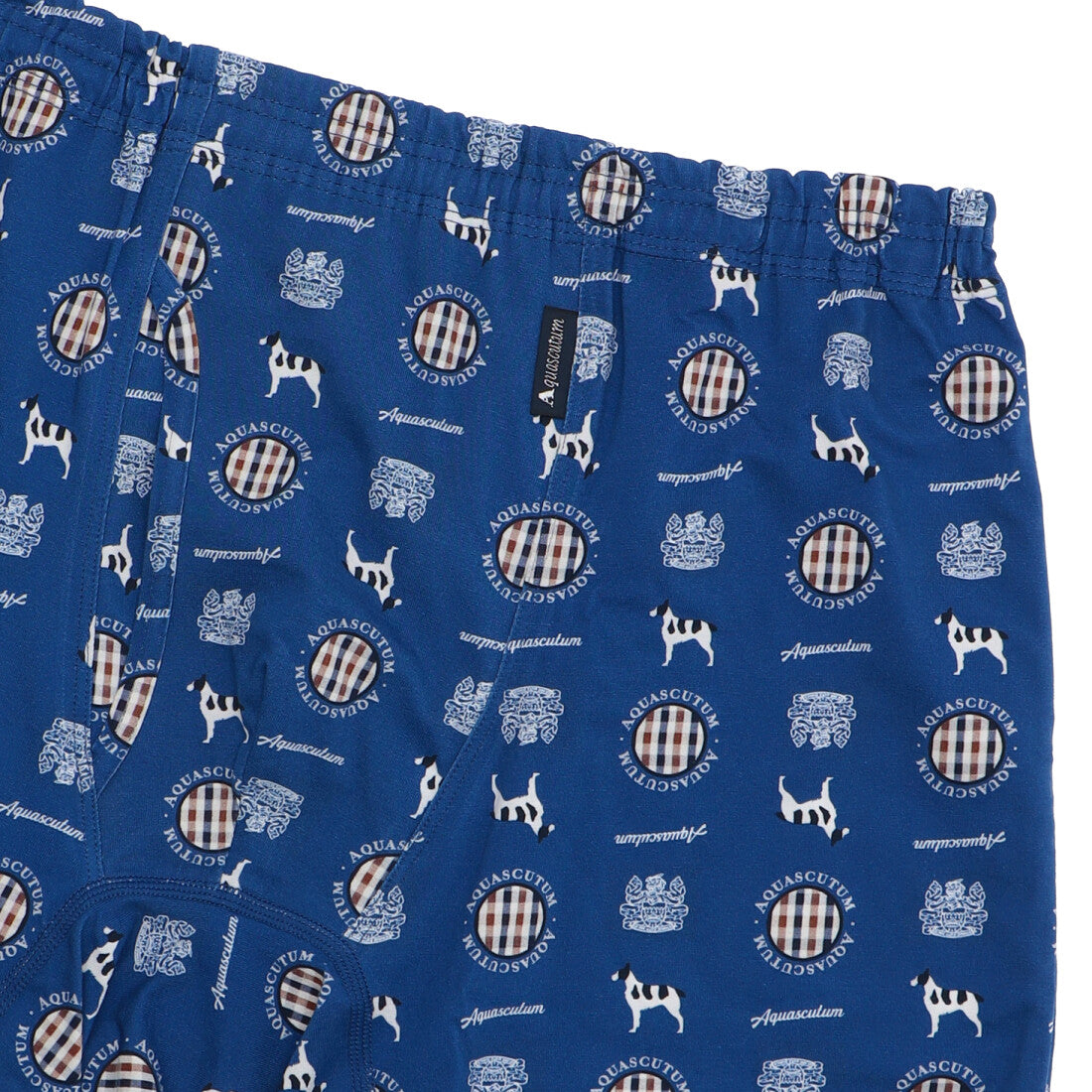 アクアスキュータム Aquascutum AQボクサー/25S/2ホンゴム/AQドッグ 【返品不可商品】 （ブルー） ブルー