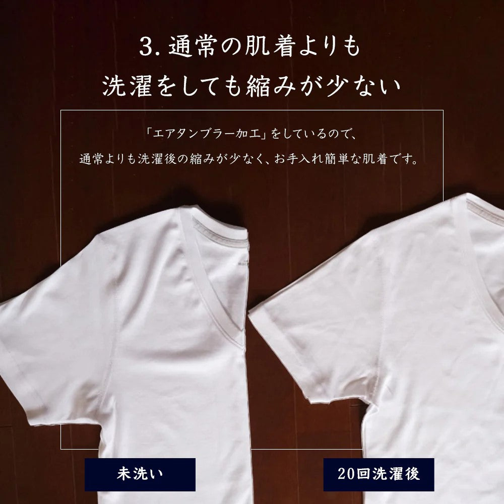 アクアスキュータム Aquascutum AQ半袖U首/強撚 （ホワイト） ホワイト