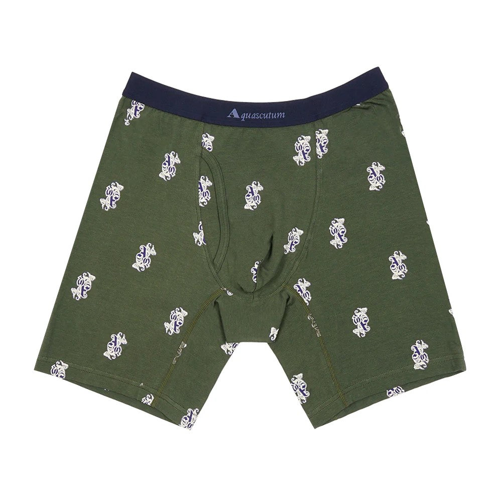 アクアスキュータム Aquascutum NEWAQロングボクサー/25S/デコロゴ 【返品不可商品】 （グリーン） グリーン