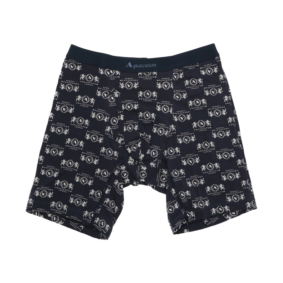 アクアスキュータム Aquascutum NEWAQロングボクサー/25S/ライオンエンブレム 【返品不可商品】 （ネイビー） ネイビー