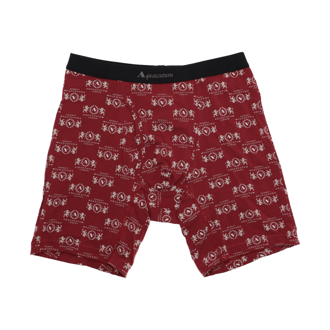 アクアスキュータム Aquascutum NEWAQロングボクサー/25S/ライオンエンブレム 【返品不可商品】 （レッド） レッド