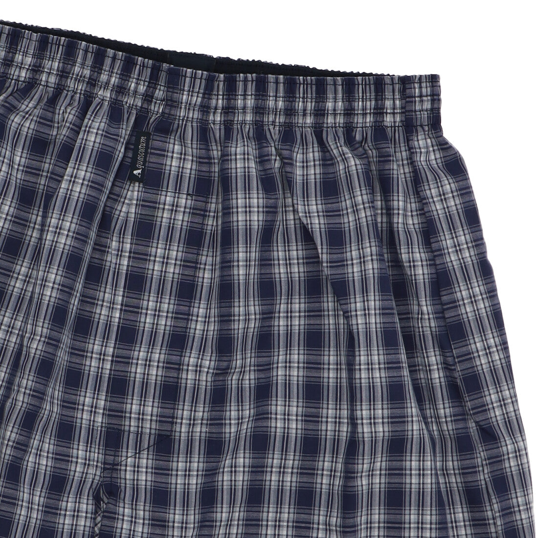 アクアスキュータム Aquascutum AQトランクス/25S-チェックG-裏打ちゴム 【返品不可商品】 （ブルー） ブルー