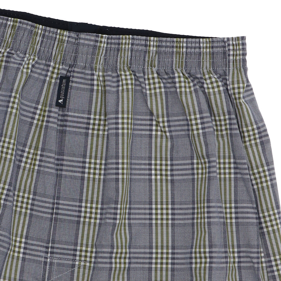 アクアスキュータム Aquascutum AQトランクス/25S-チェックF-裏打ちゴム 【返品不可商品】 （ネイビー） ネイビー