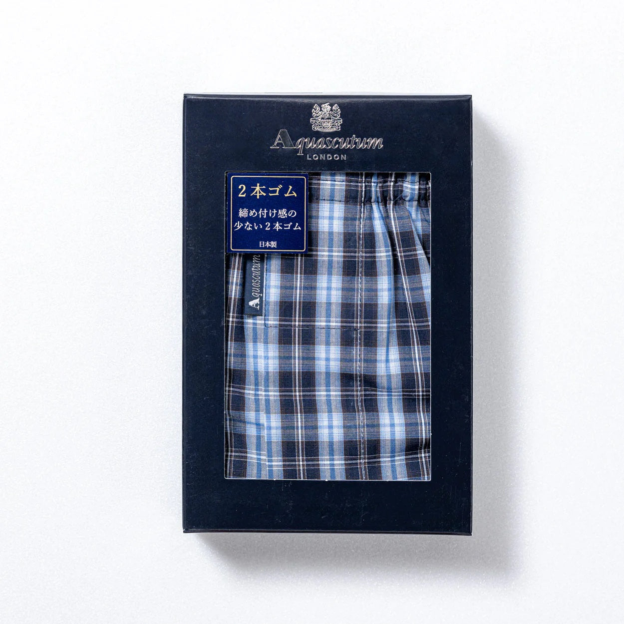 アクアスキュータム Aquascutum AQトランクス/25FW/2本ゴム/チェックB 【返品不可商品】 （ベージュ） ベージュ