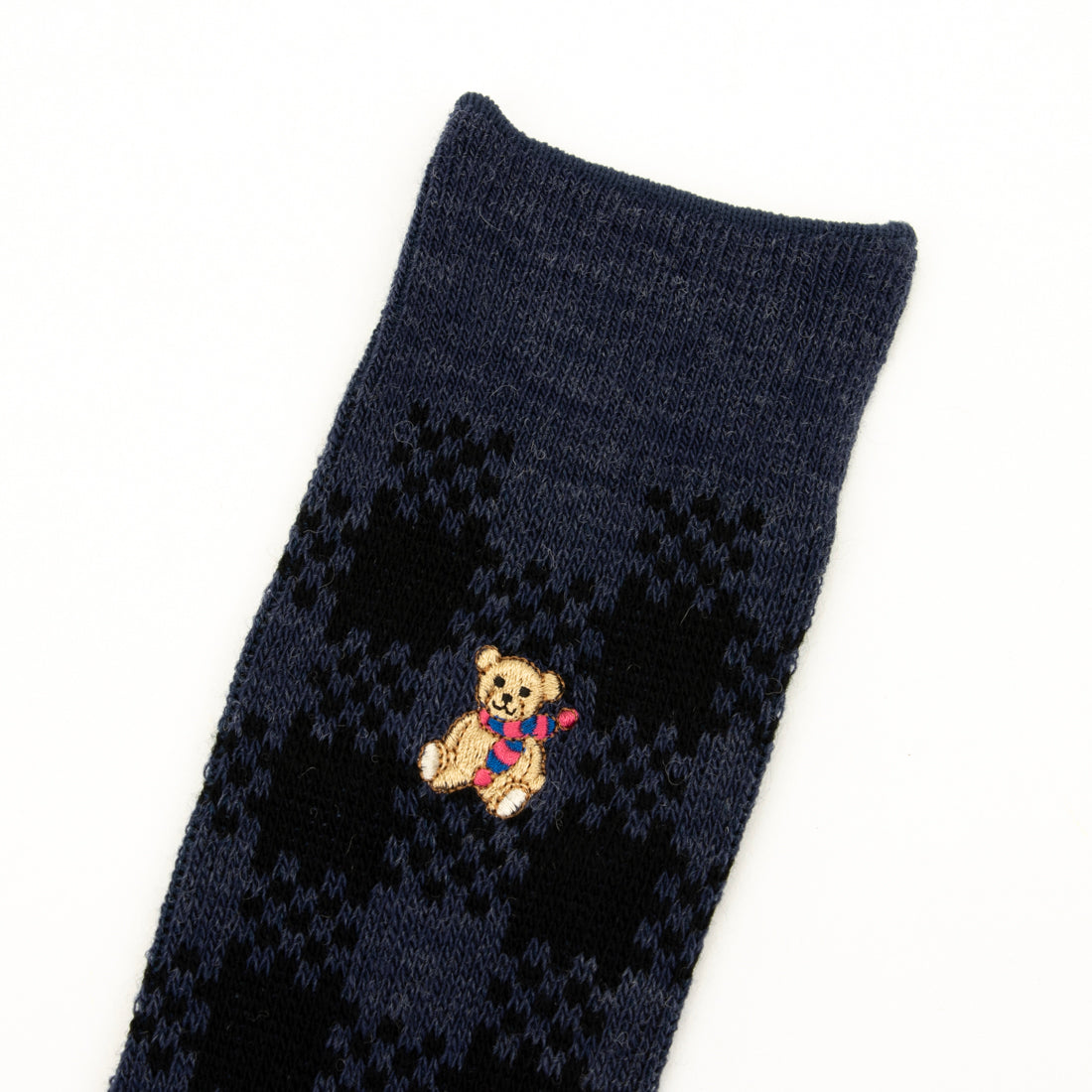 アクアスキュータム Aquascutum AQチェックベア （ネイビー） ネイビー