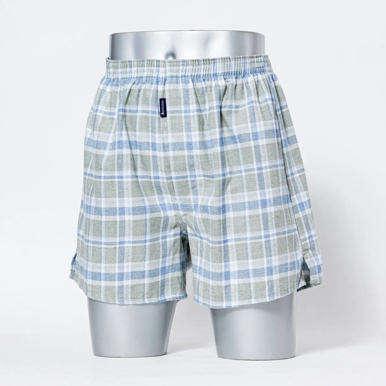 アクアスキュータム Aquascutum AQ裏打トランクス/25FW/太番ビエラチェック 【返品不可商品】 （グリーン） グリーン