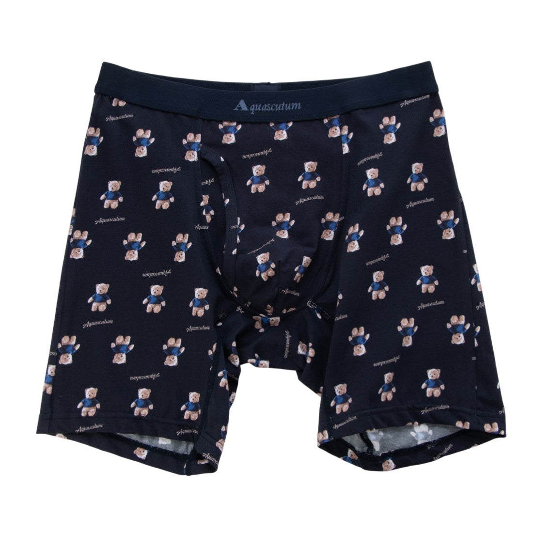 アクアスキュータム Aquascutum NEWAQロングボクサー/テディベア 【返品不可商品】 （ネイビー） ネイビー