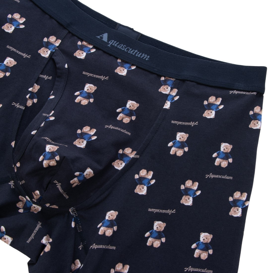 アクアスキュータム Aquascutum NEWAQロングボクサー/テディベア 【返品不可商品】 （ネイビー） ネイビー