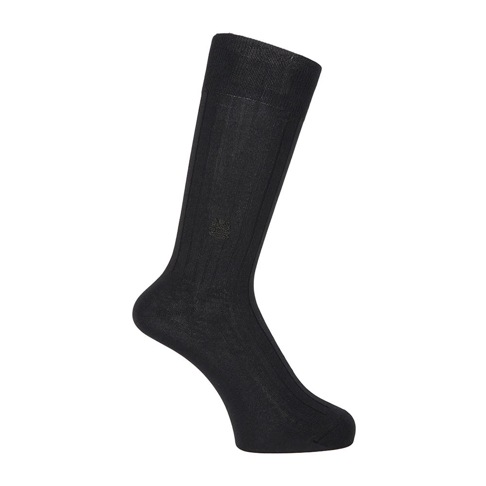 アクアスキュータム Aquascutum AQ8×2リブ （ブラック） ブラック