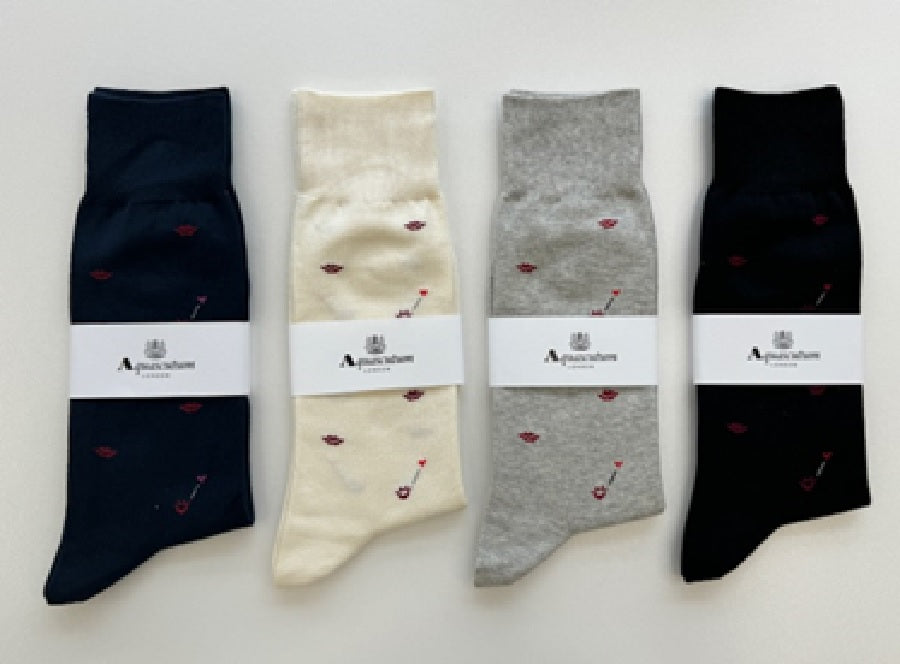 アクアスキュータム Aquascutum AQキス （ネイビー） ネイビー