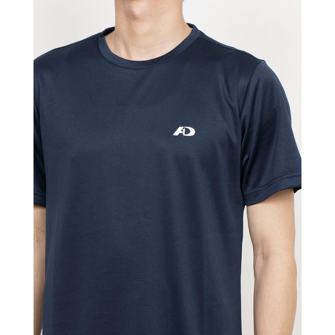 エーディーワン A.D.ONE A.D.ONE メンズ 接触冷感 クルーネックTEE エーディーワン スポーツウェア Tシャツ （ネイビー） ネイビー