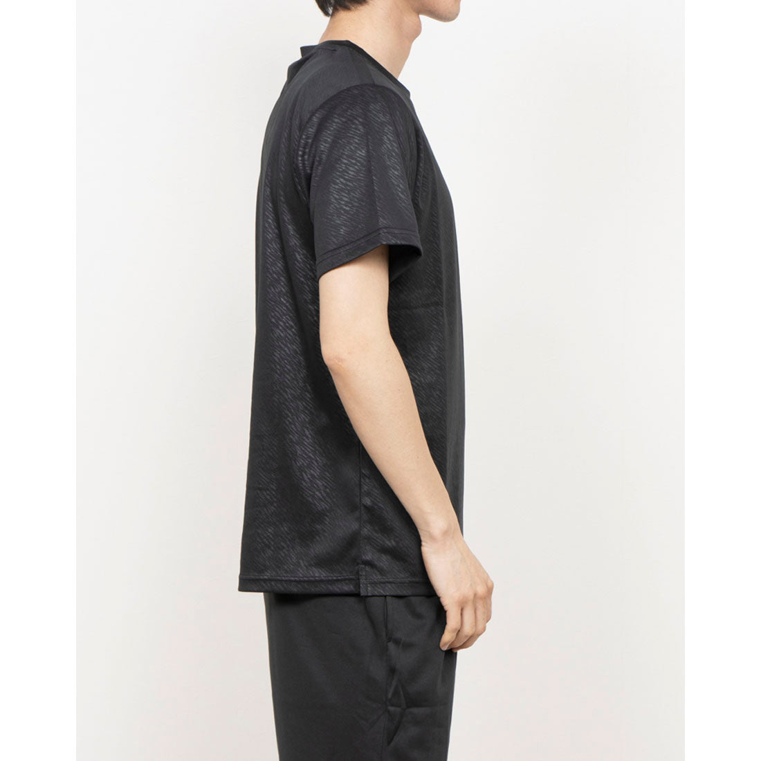 エーディーワン A.D.ONE A.D.ONE メンズ 吸汗速乾 クルーネックTEE エーディーワン ドライTシャツ （ブラック） ブラック