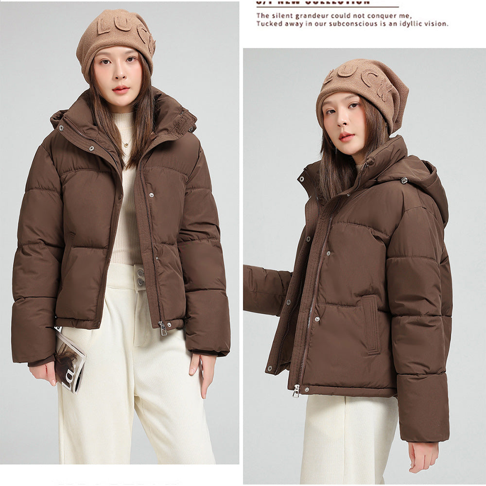 And Kawaii Mid-Weight Short Jacket Hooded Mid-Weight Blouson Short Jacket Autumn Winter