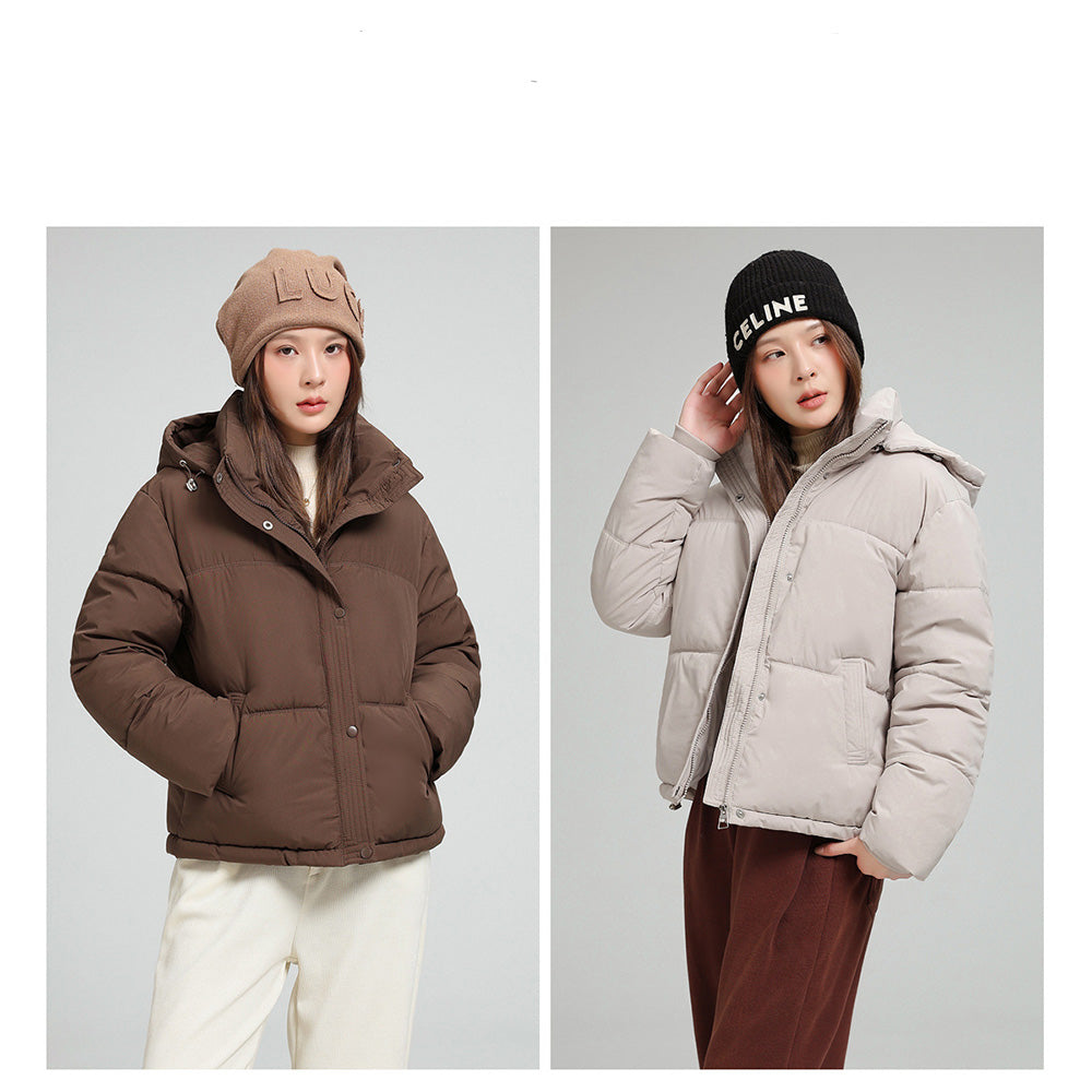 And Kawaii Mid-Weight Short Jacket Hooded Mid-Weight Blouson Short Jacket Autumn Winter