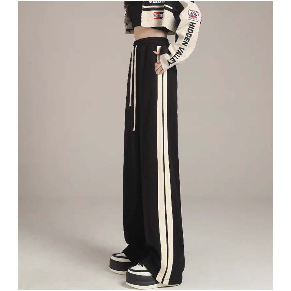 And Kawaii Wide Pants Casual Sweatpants Loose Fit Elastic Waist Comfortable