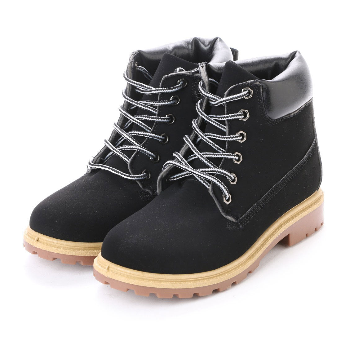 エニーウォーク Anywalk ワークブーツ カジュアル ブラック aw_16122,BLACK
