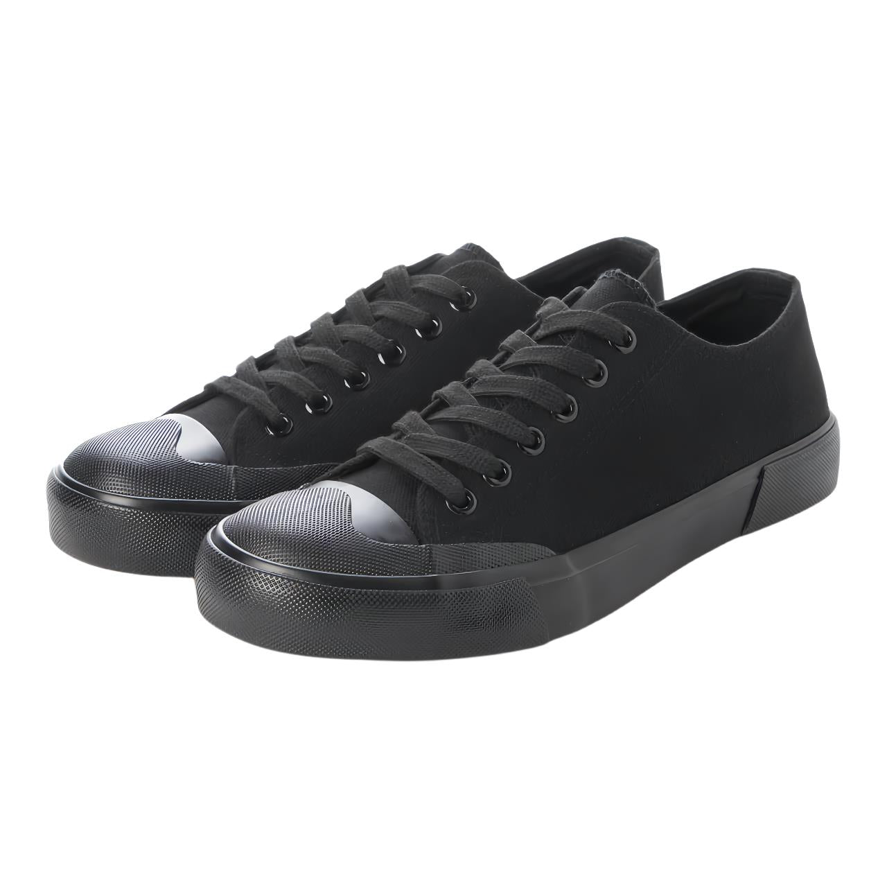 Anywalk Unisex Basketball Shoes Low Cut Sneakers Canvas Shoes Cup Insole Women Men aw_23556 Black
