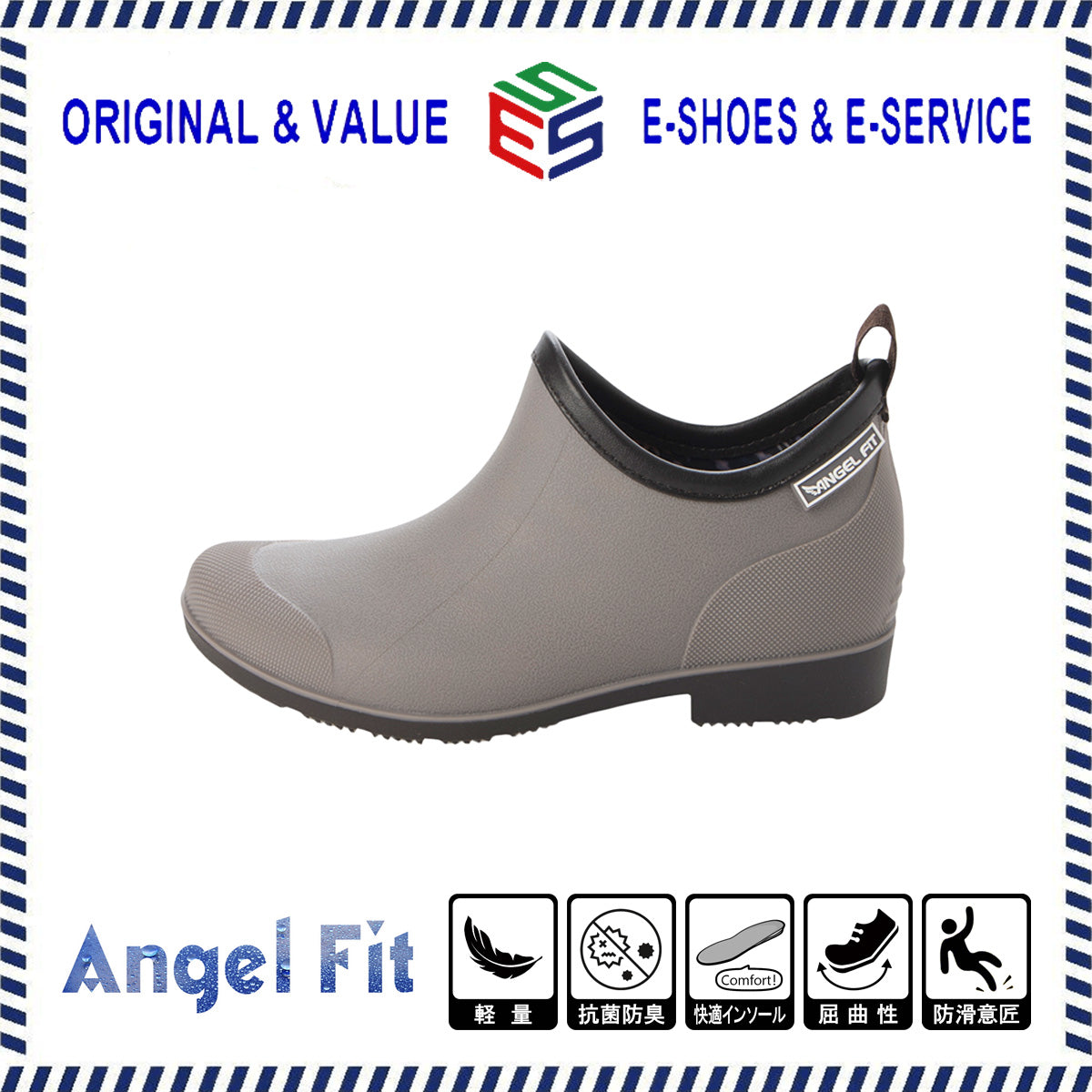 エンジェルフィット Angel FiT レディース ガーデニングシューズ レインシューズ ショート レインブーツ 長靴 雨靴 完全防水 防滑底 抗菌 防臭 af_23029
