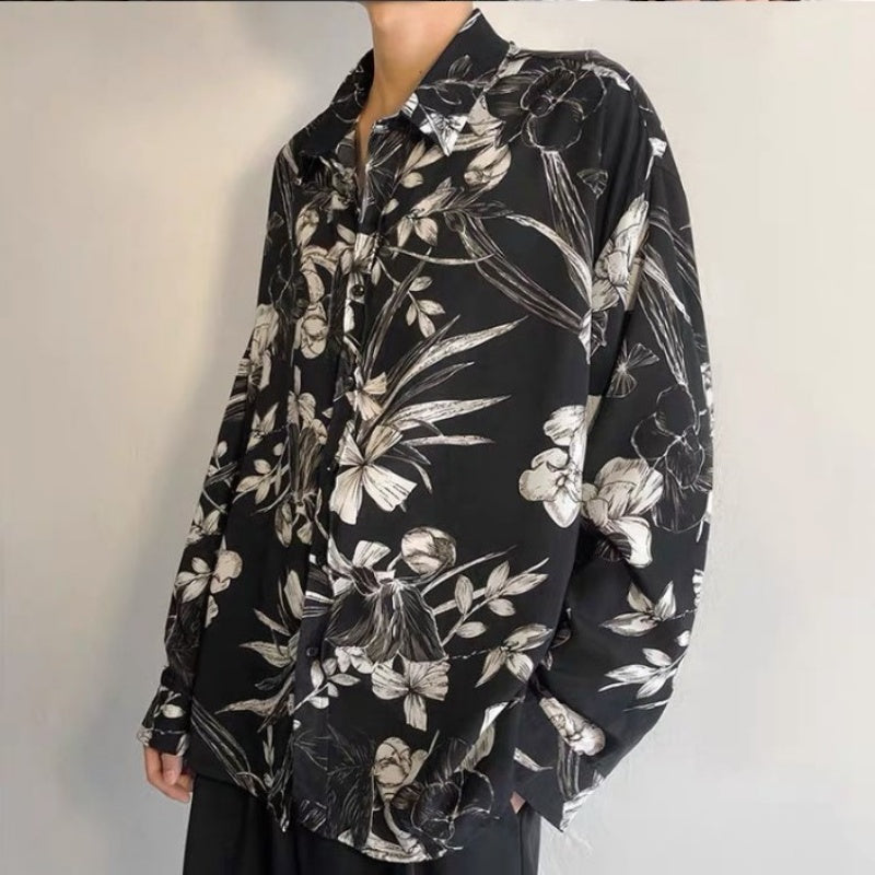 At Marvelous Shirts, Geometric Patterns, Floral Patterns, Flashy, Men's, Cool, Stylish, Long Sleeves, Graphic, All-Over Pattern, All-Over Print, Patterned Shirts, Clean, Art, Korean Fashion