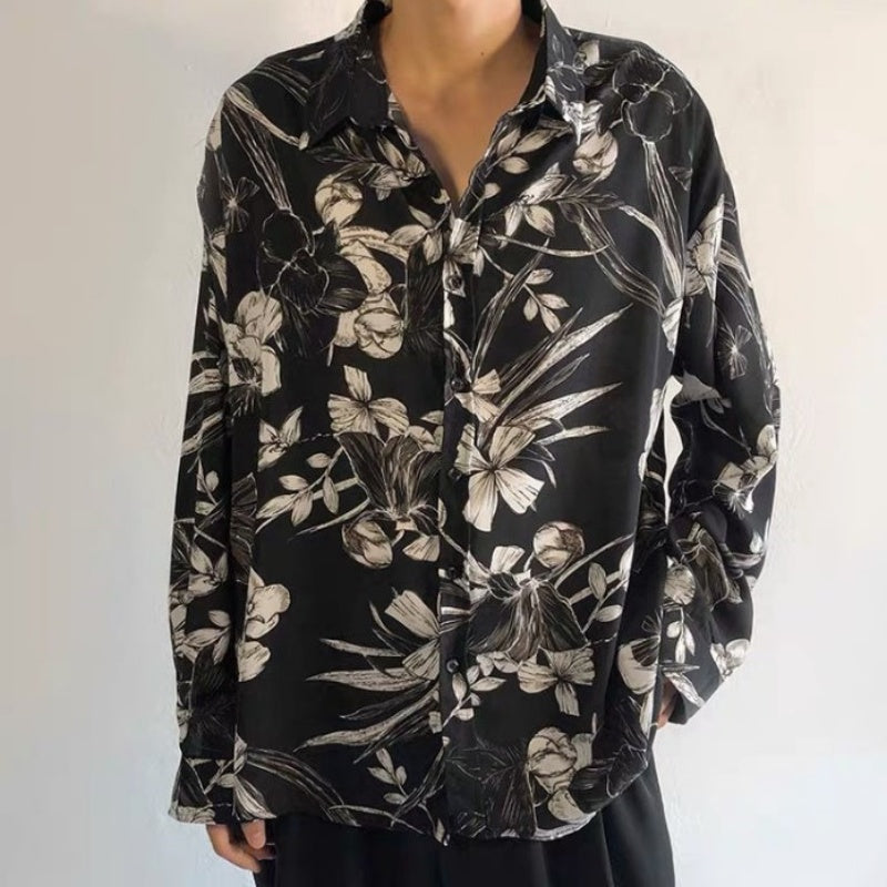At Marvelous Shirts, Geometric Patterns, Floral Patterns, Flashy, Men's, Cool, Stylish, Long Sleeves, Graphic, All-Over Pattern, All-Over Print, Patterned Shirts, Clean, Art, Korean Fashion